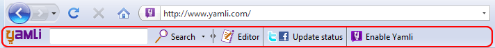 Yamli Toolbar